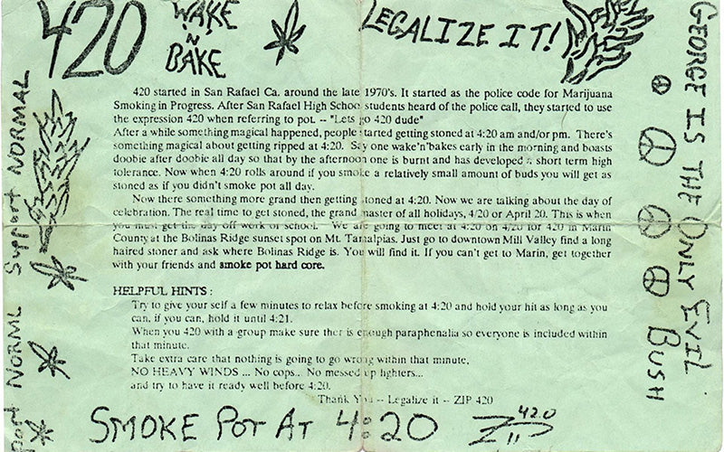 Original Deadhead 4/20 flyer