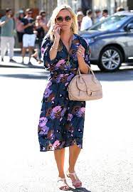 Reese Witherspoon Floral Dress Street Style