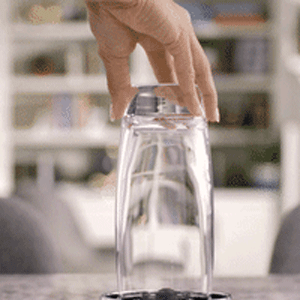 Rinse glasses with ease