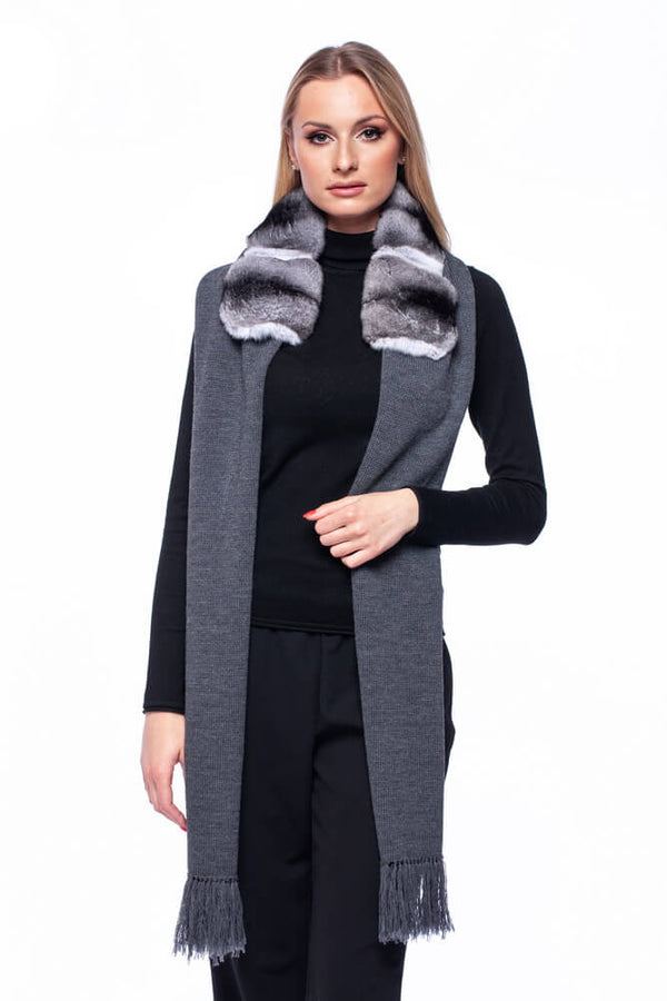 Classic Cashmere Scarf - Chinchilla