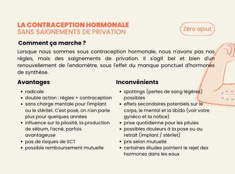 La contraception hormonale, une solution pour faire disparaître ses règles