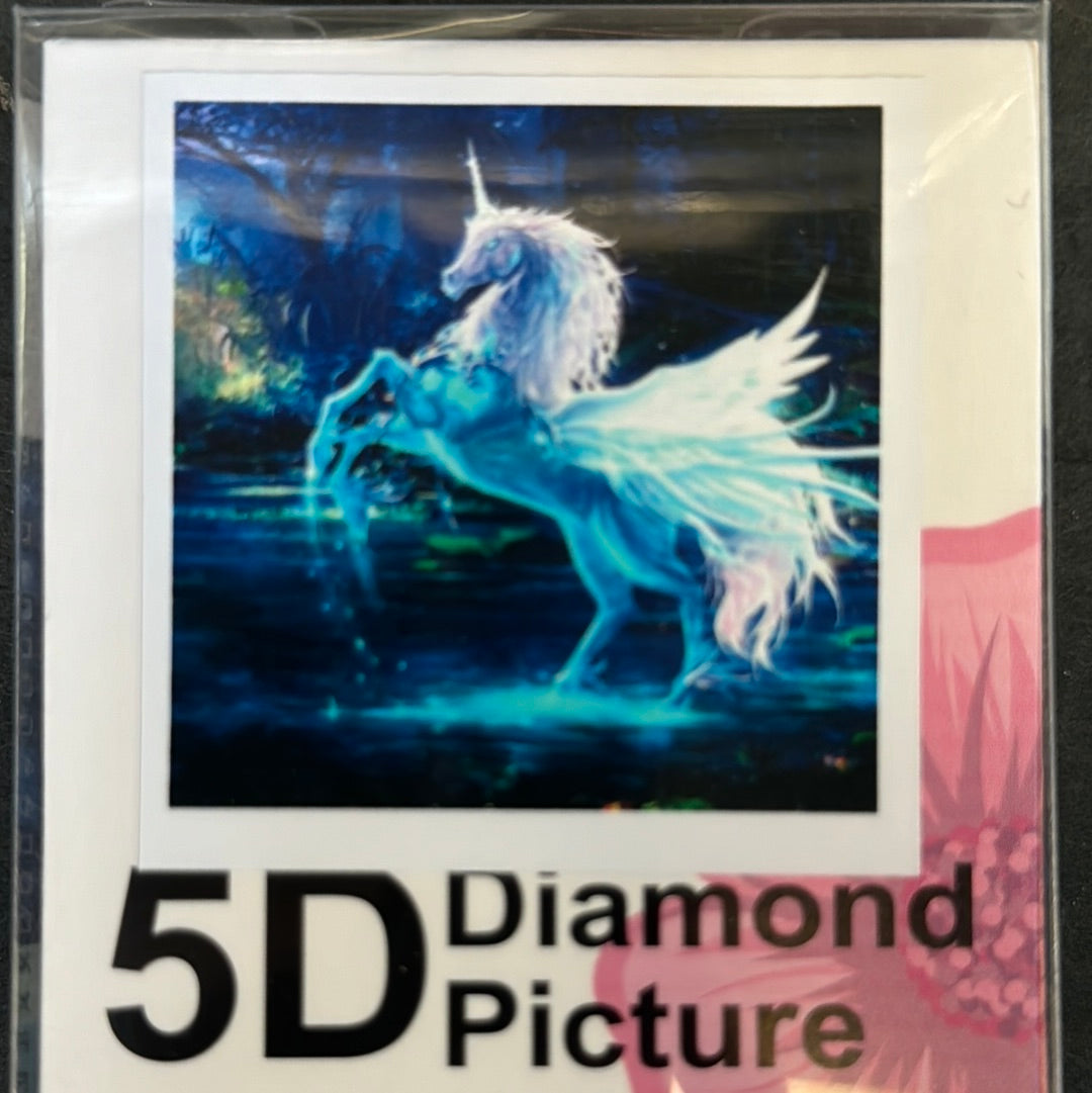 Billede af Diamond Painting Enhjøring i vand 30x30cm hos Dealshoppen