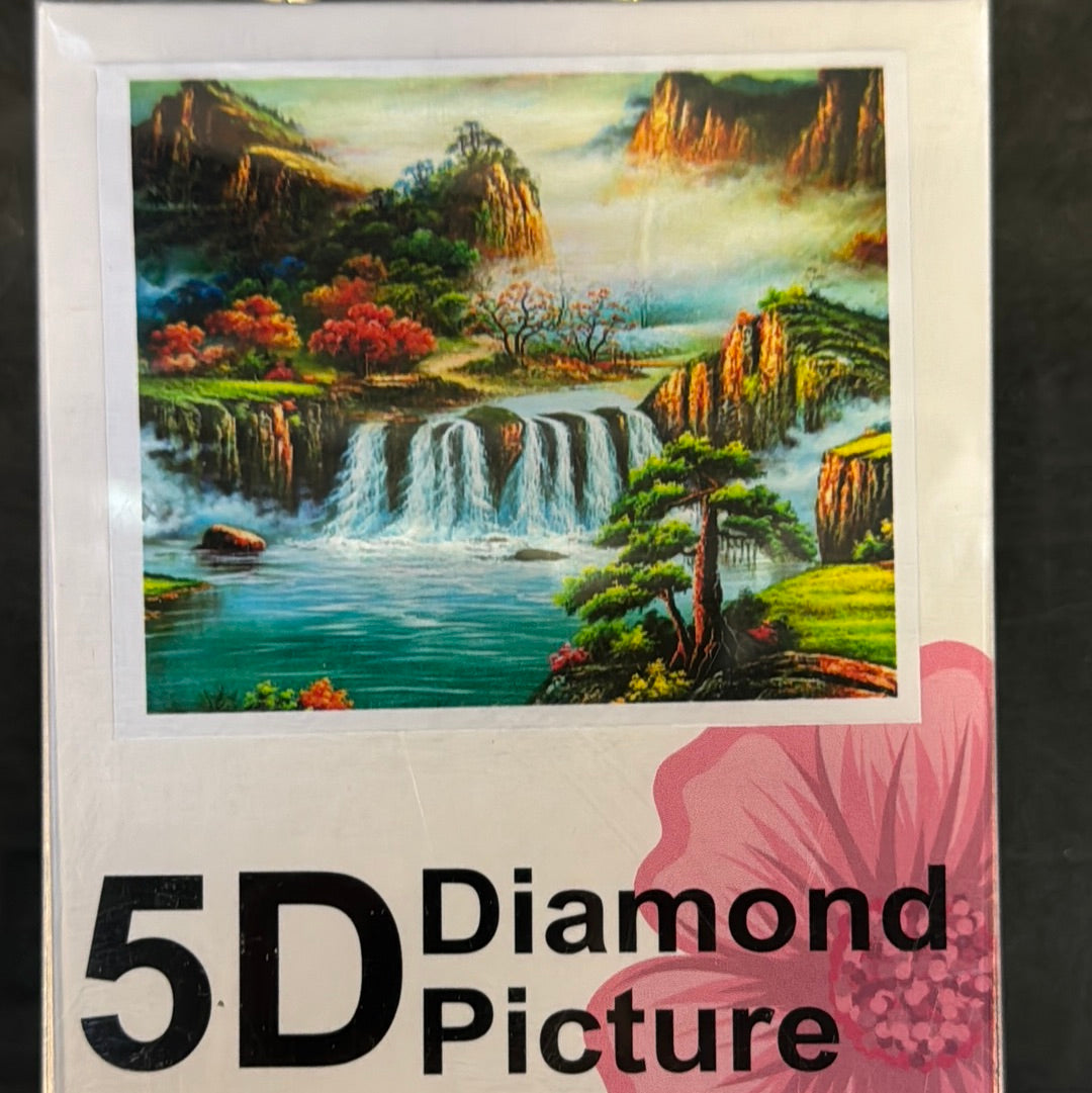 Billede af Diamond Painting Vandfald 50x65cm hos Dealshoppen