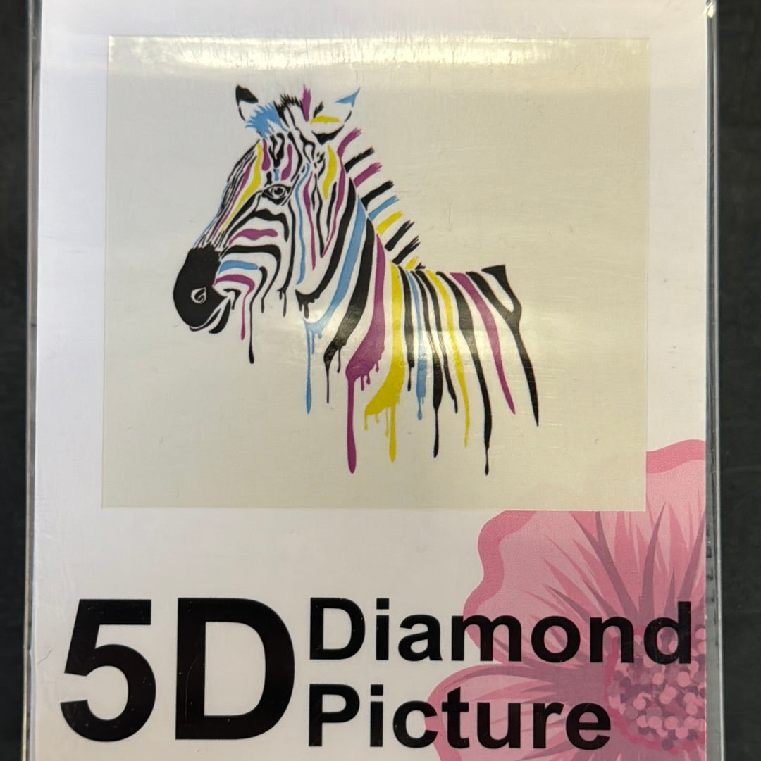 Billede af Diamond Painting Zebra 50x40cm