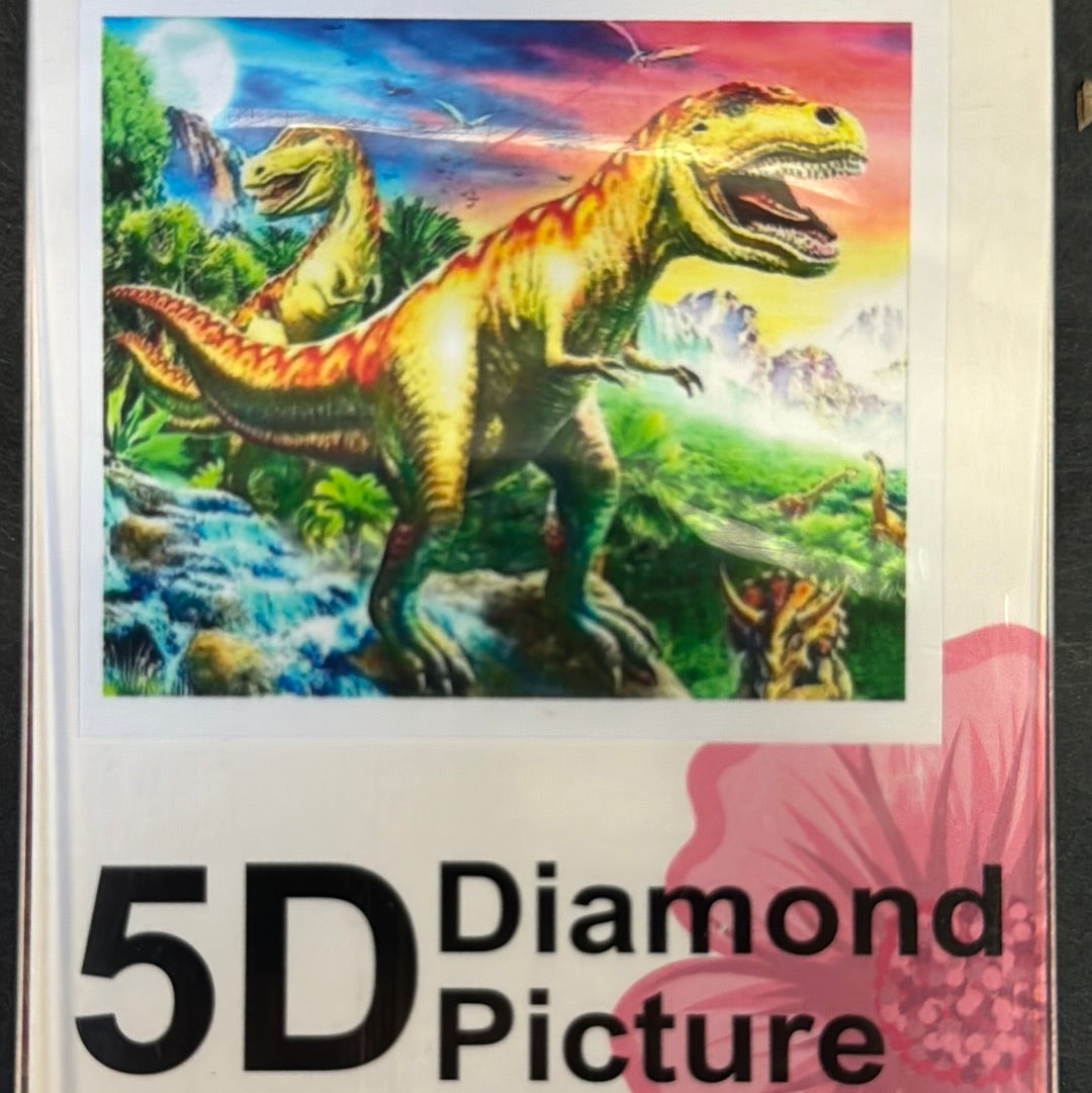 Billede af Diamond Painting Dinosarus 50x65cm