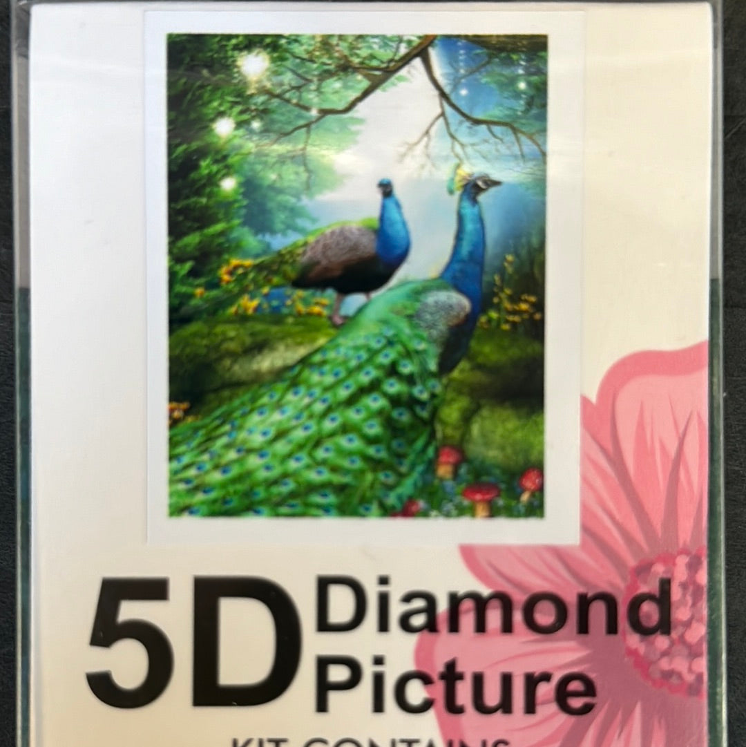 Billede af Diamond Painting Påfugle 30x40cm