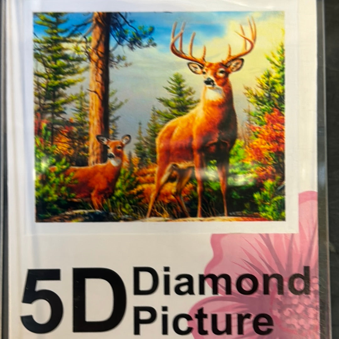 Billede af Diamond Painting Hjort 50x40cm