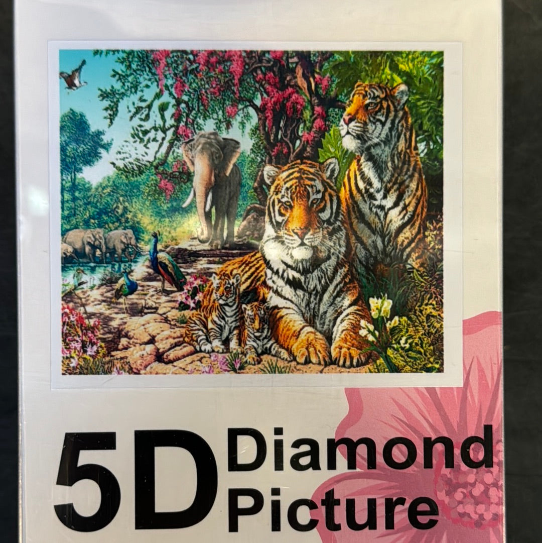 Billede af Diamond Painting Tiger 50x65cm