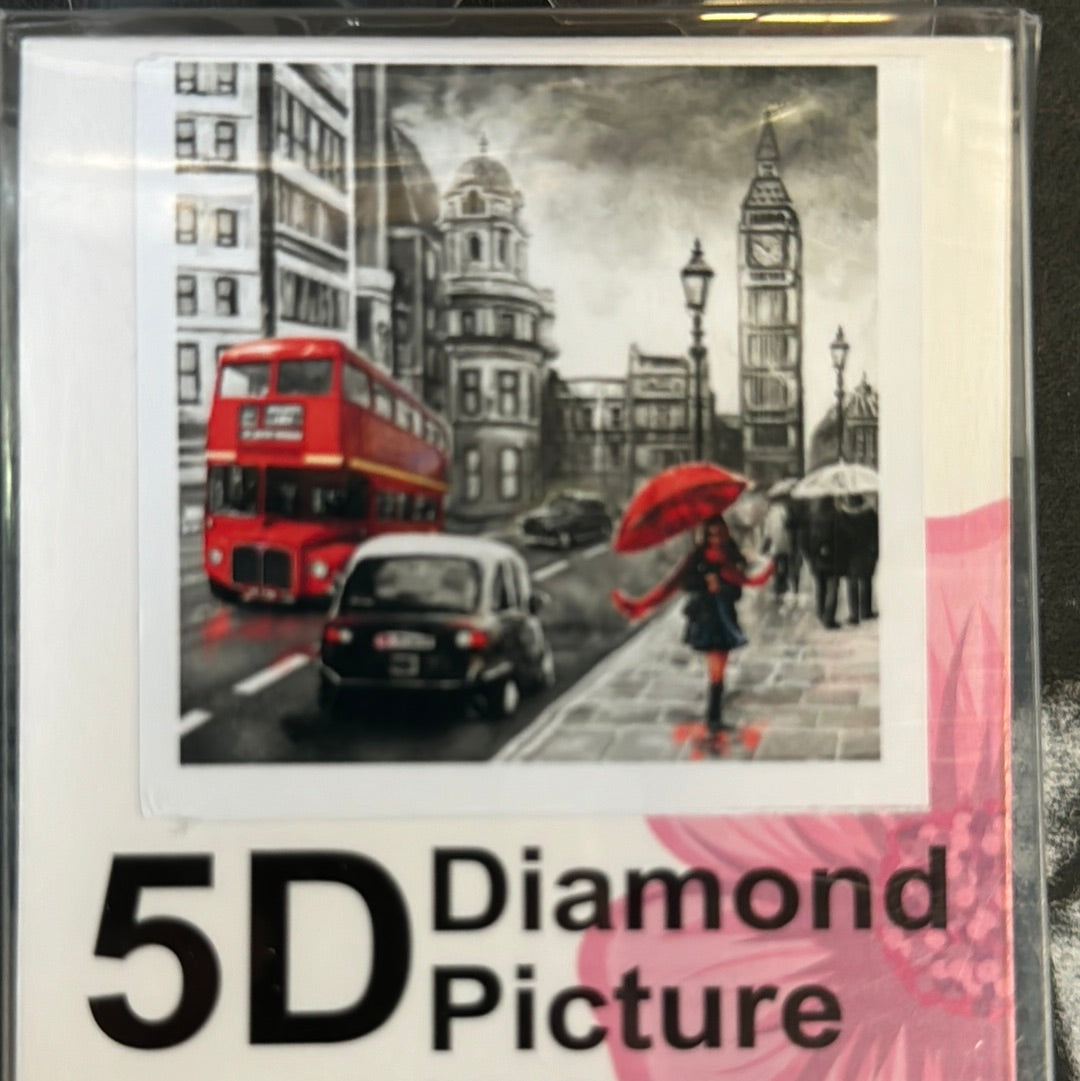 Billede af Diamond Painting London 30x30cm