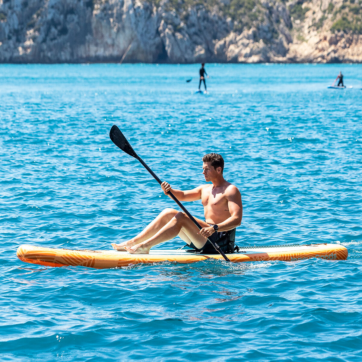 Billede af 2 i 1 Oppusteligt Paddle Surf Board med sæde og tilbehør Siros InnovaGoods 10'5" 320 cm