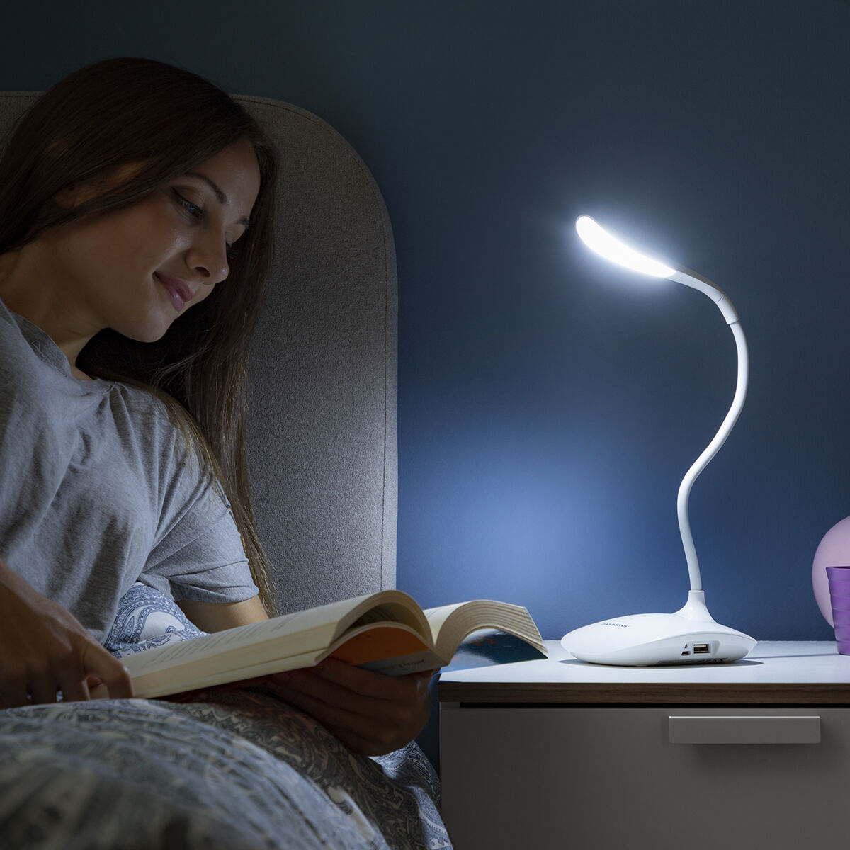 Billede af Genopladelig touch følsom LED-bordlampe Lum2Go InnovaGoods