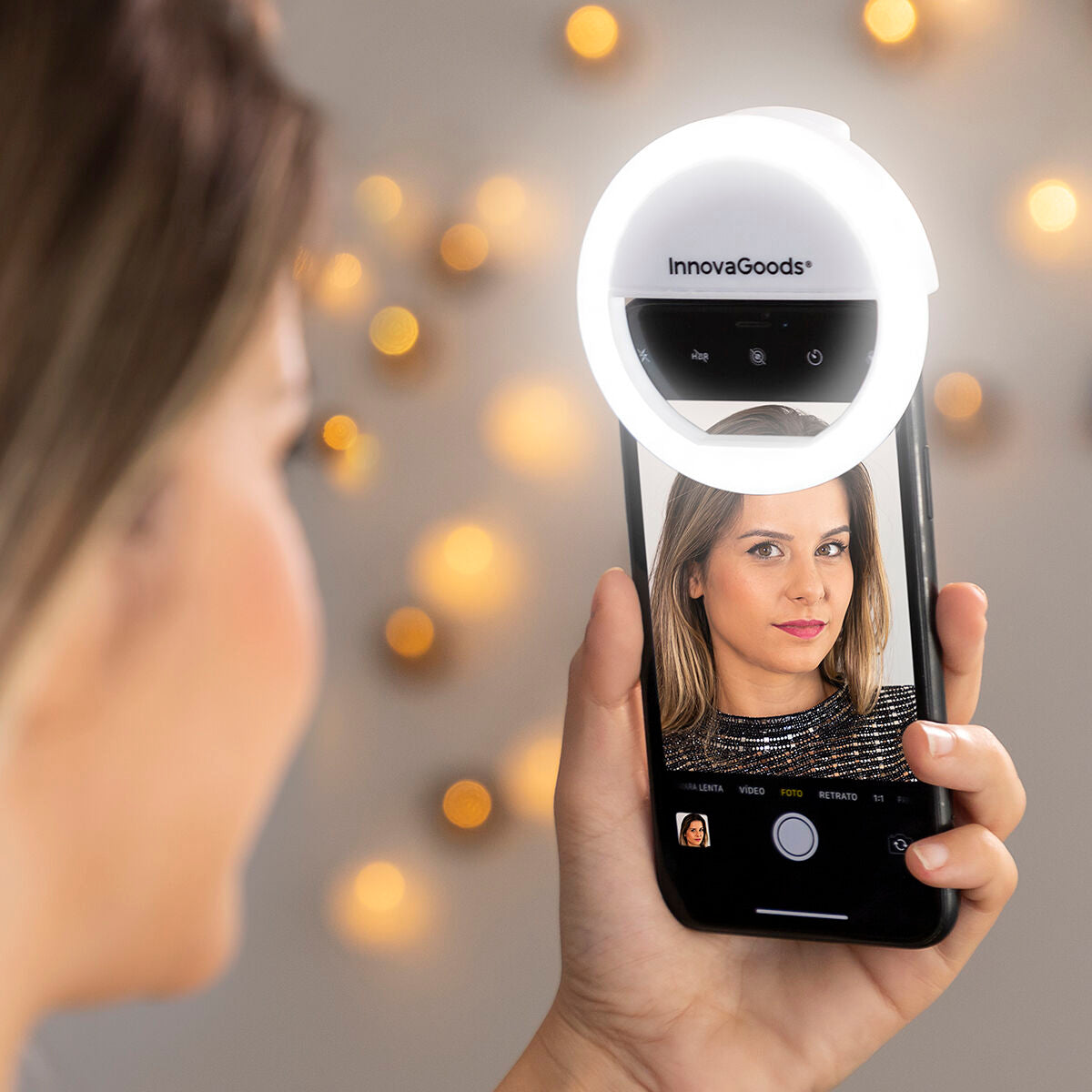 Billede af Genopladeligt Selfie Ringlys Instahoop InnovaGoods