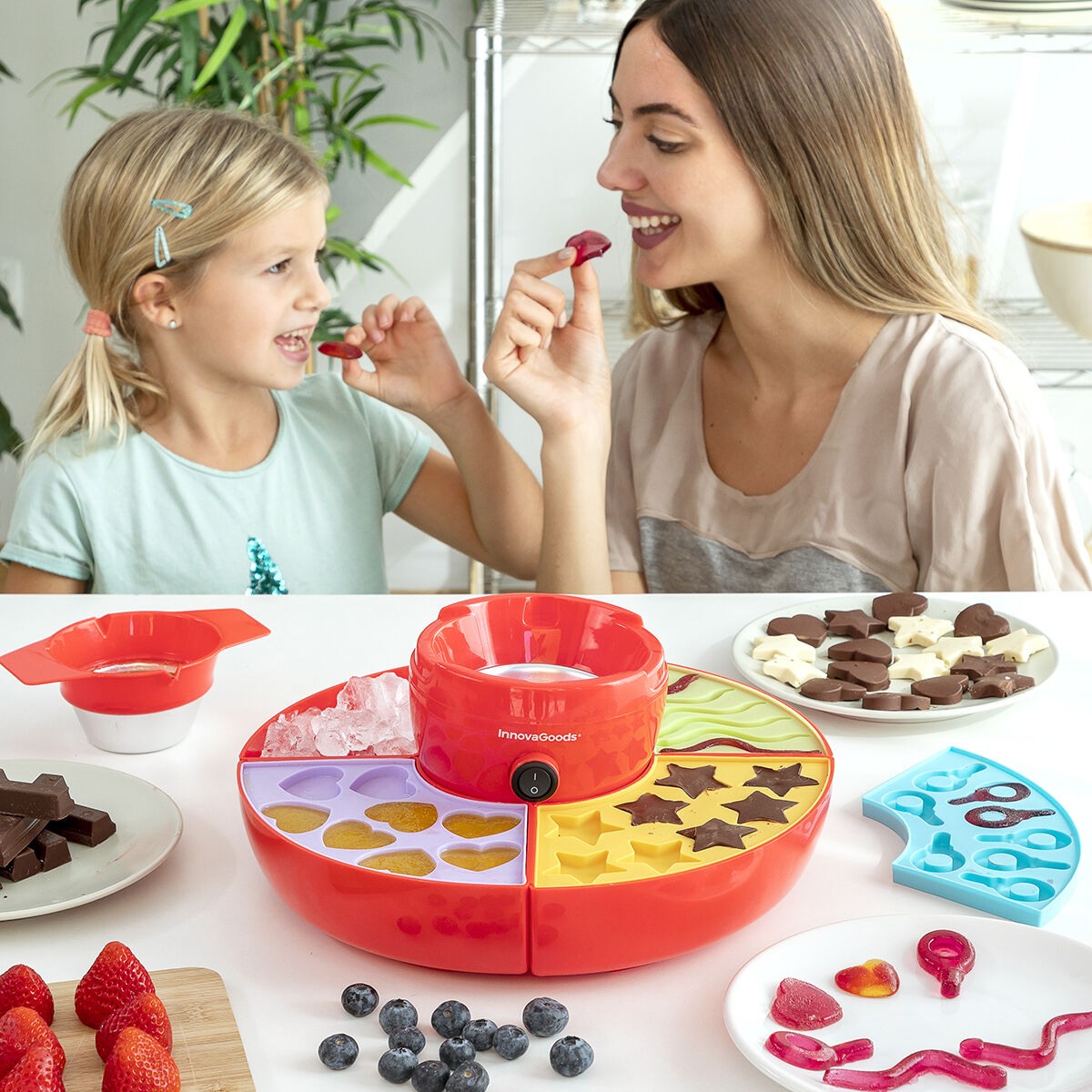 Billede af 2-i-1-Jelly Bean og Chokolade Fondue Machine Yupot InnovaGoods