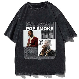 Vintage/Oversized Short Sleeve Tee - Smoke Energy - himupfashion