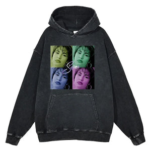 Vintage/Oversized Long Hoodie - Selena Quintanilla "PREMIUM DESIGN & LONG-SLEEVE" - himupfashion - Selena Quintanilla Clothing