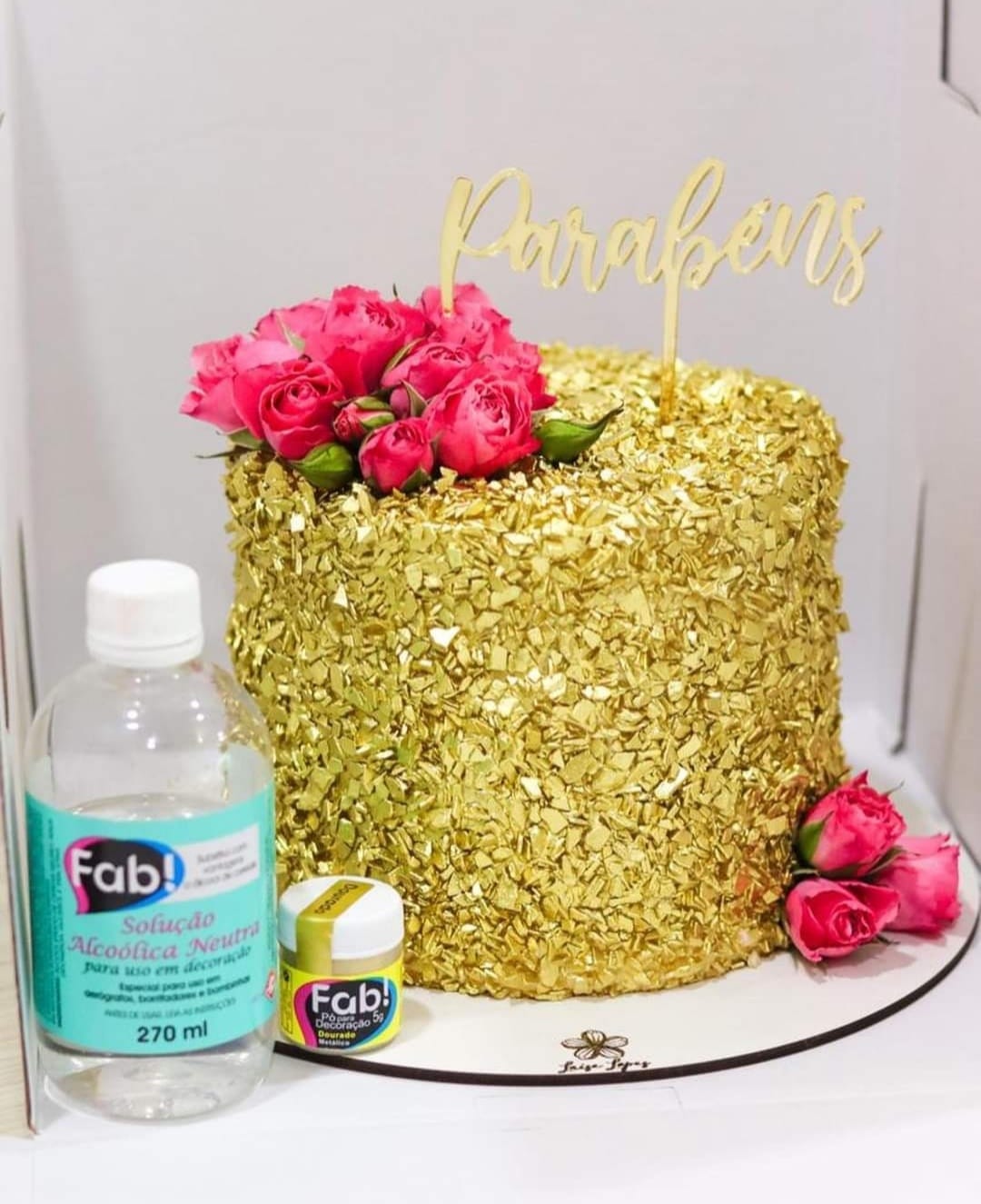 Polvo Matizador Fab Dorado Metálico 5g – Sweet Cake Repostería