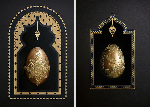 Handcrafts Paper Golden Goose and Gilded Eggs - Makerie Studio 