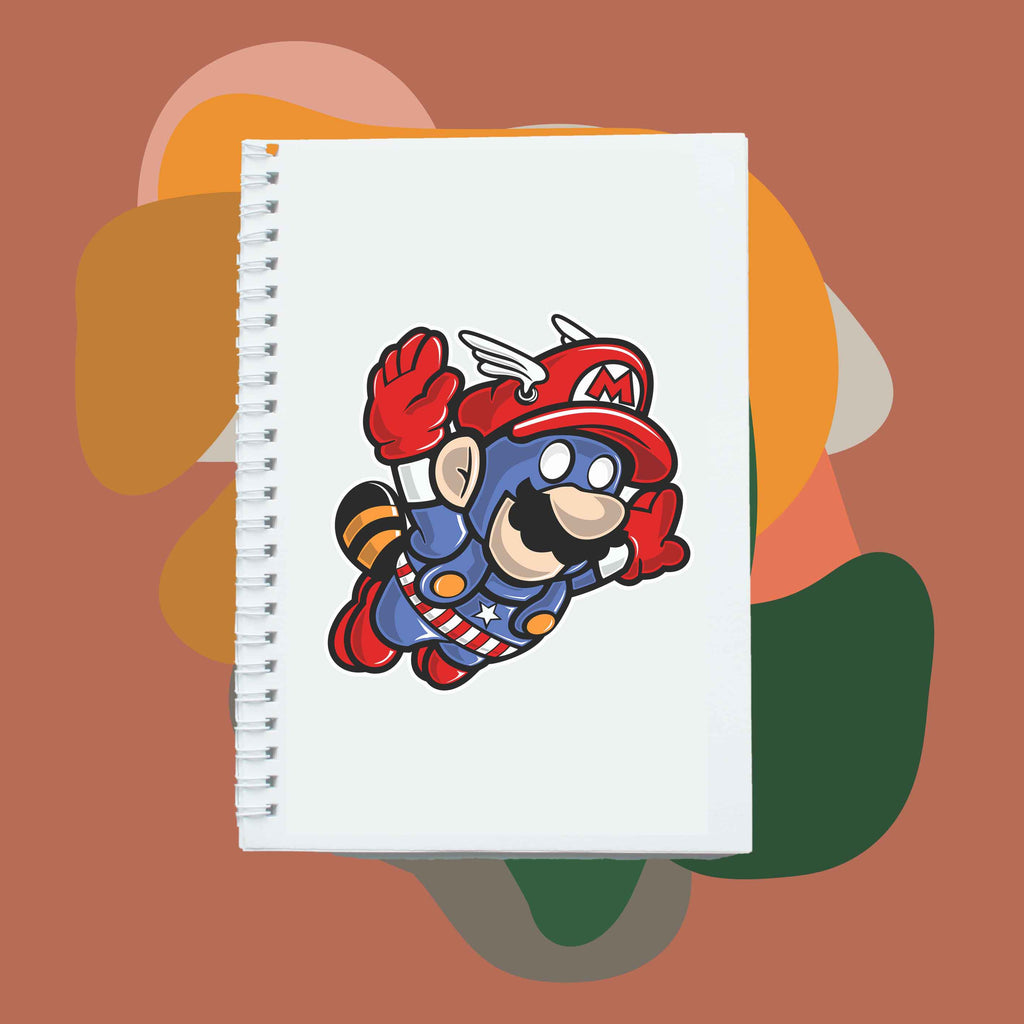 Sổ tay notebook giấy ford in hình Super Heroes Captain Mario – chodole