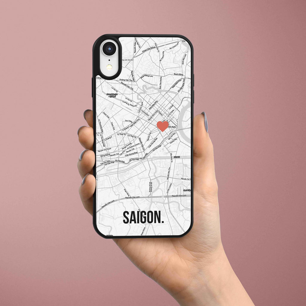 Ốp lưng iphone in hình Love City Saigon Map - (đủ model iphone ...