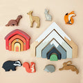 Animals, Mountains, House