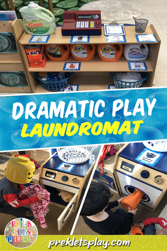 Dramatic play laundry theme for preschool fun