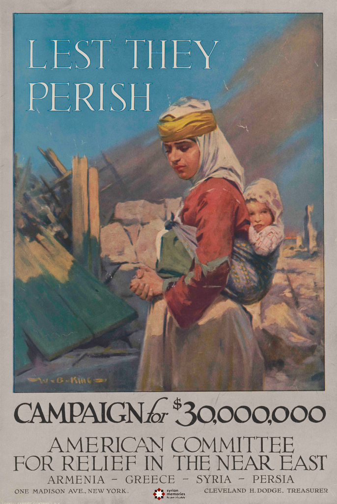 1917-19 "Lest They Perish" Vintage Poster