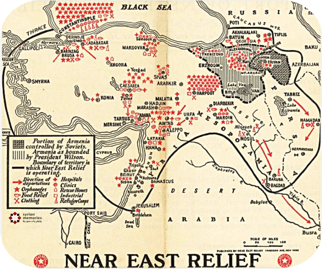 1921 Near East Relief Operational Map