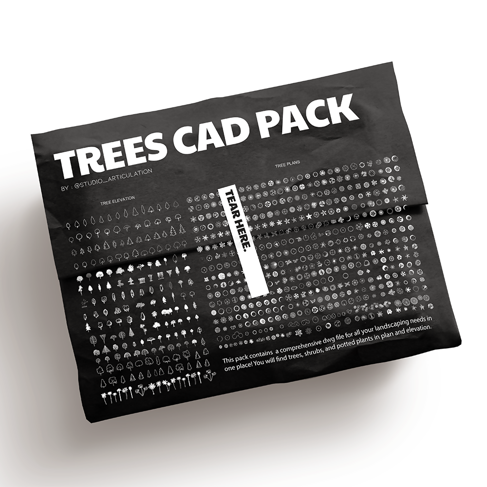 Trees CAD Pack - Learn Architecture Online product image