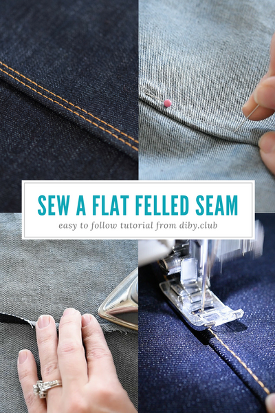 Flat Felled Seam Main Pic DIBY Club Tutorial