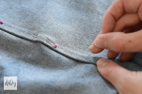 Flat Felled Seam Pinned Down DIBY Club Tutorial