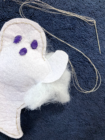 Ghost with stuffing Halloween Garland