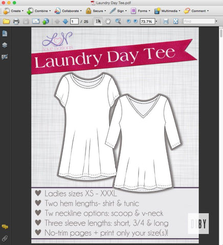 Printing a PDF Sewing Pattern