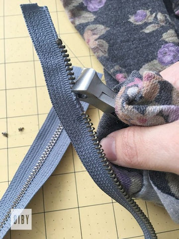 Holding zipper and zipper clippers