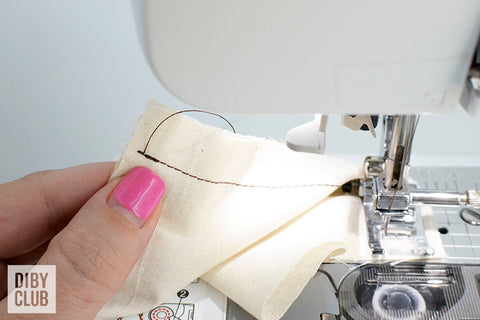 Back stitching and sewing machine DIBY Club sewing tutorial