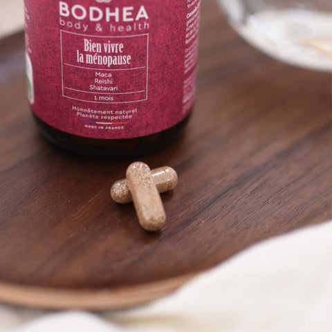 Bodhea's food supplement pills to help you cope with menopause