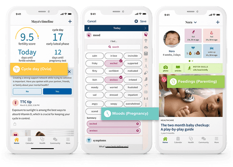 ovia health app pregnancy monitoring