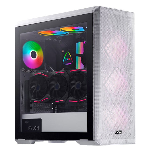 XPG Defender Mid Tower Chassis PC Case - White