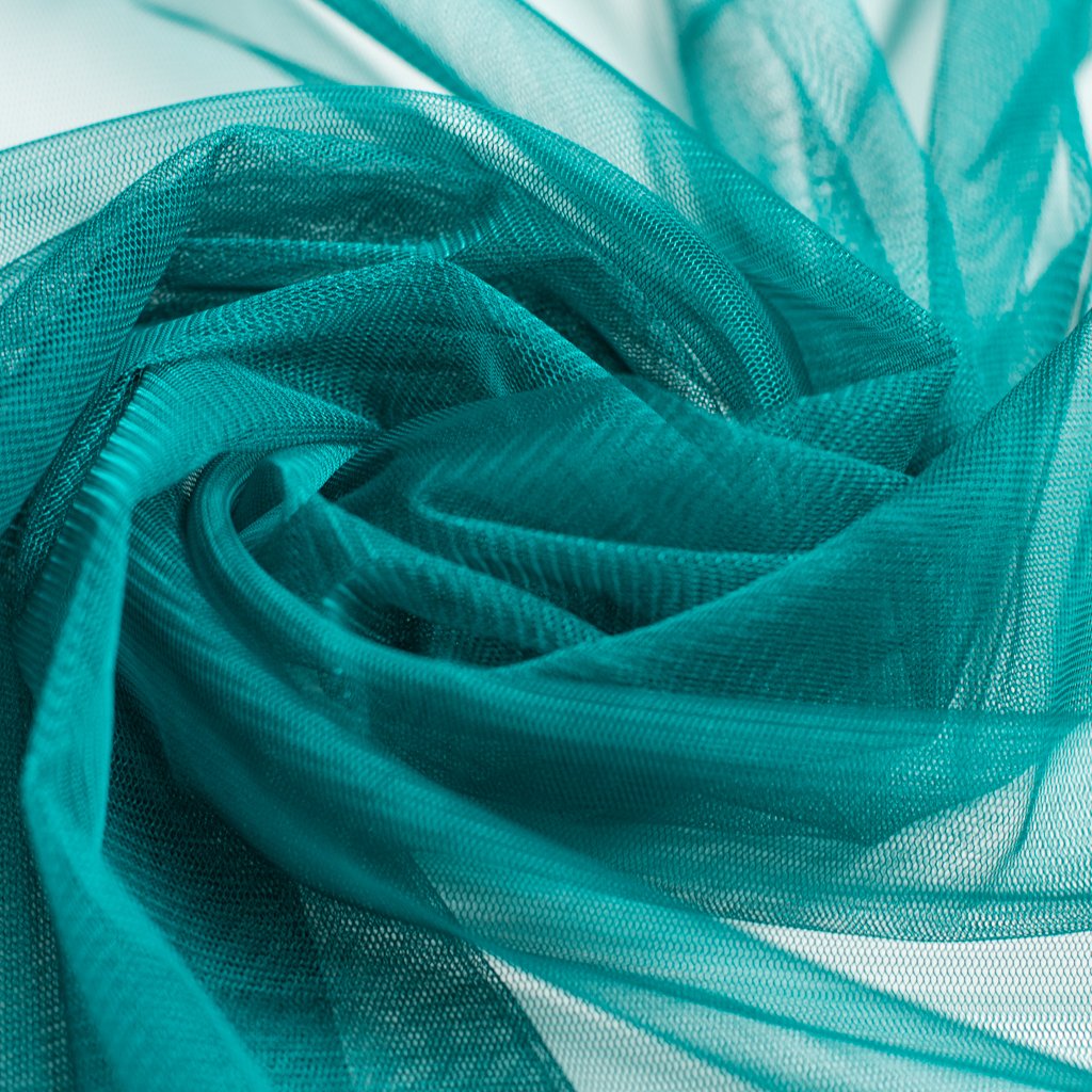 Soft Tulle Fabric 150cm Wide Teal On Trend Fabrics 6770