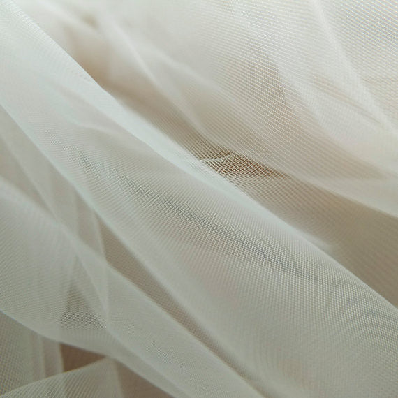 Ivory Super Fine Illusion Soft Tulle Fabric - 150cm Wide – On Trend Fabrics