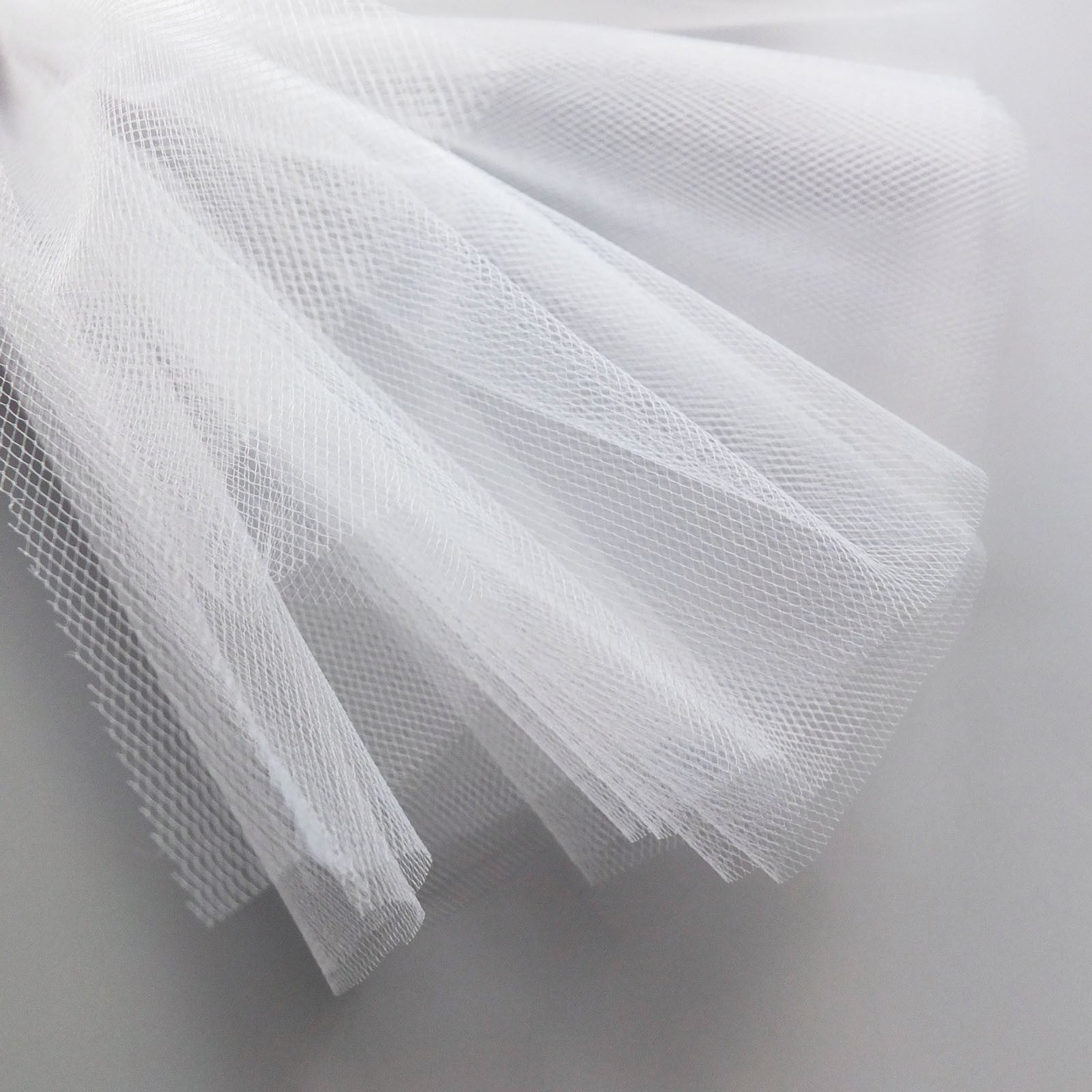 White 300cm Wide Fine Tulle Fabric – On Trend Fabrics