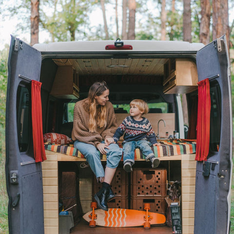 cozy autumn campervan