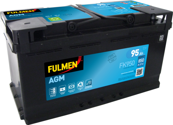 Fulmen - Batterie voiture FULMEN Start-Stop Auxiliary FK111/ EK111 12V 11Ah  150A - 1001Piles Batteries