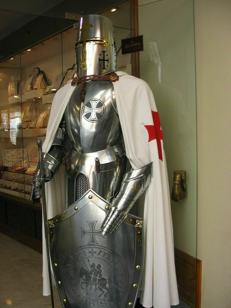 Medieval Knights Templar Armor Suit, Full Steel Templar body Suit full
