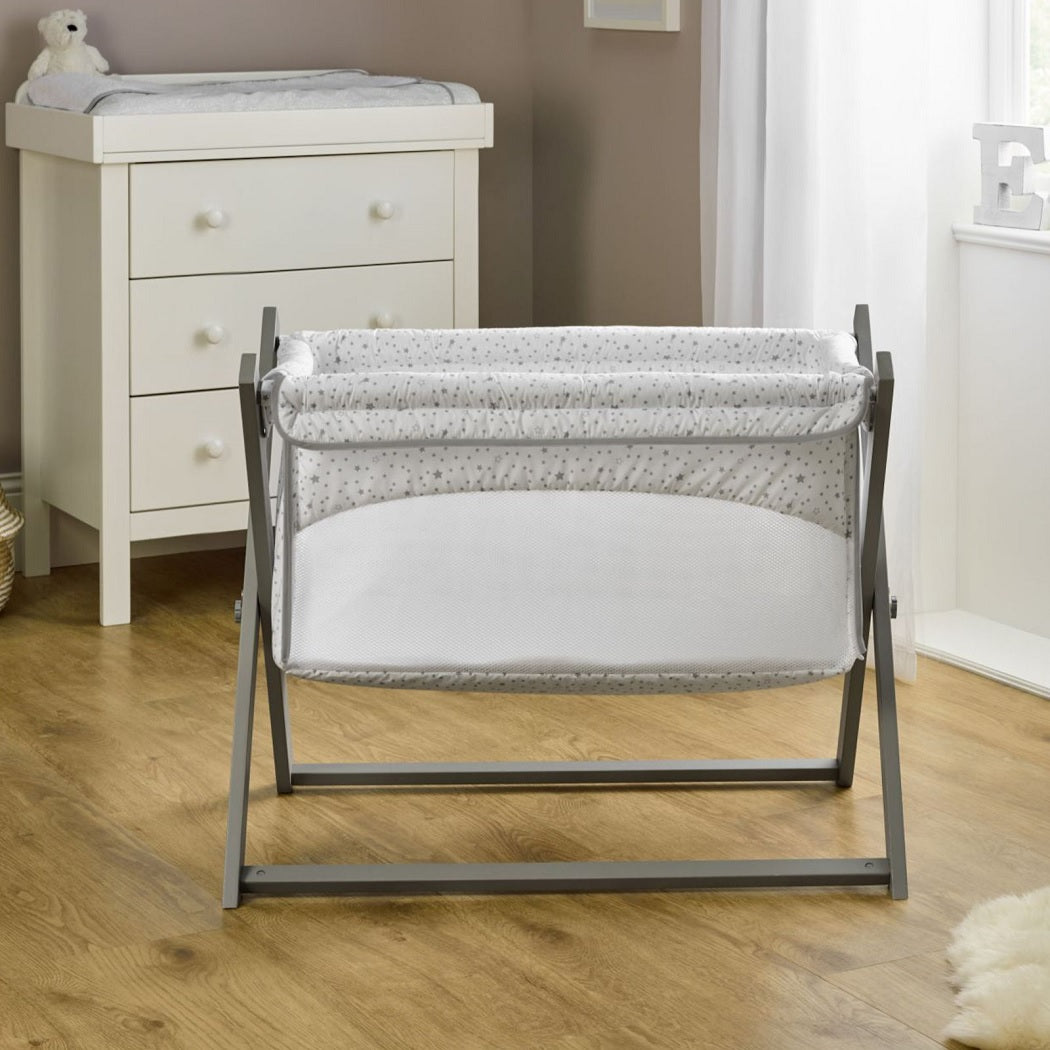 Stars Stripes Clair De Lune Folding Crib Babythingz