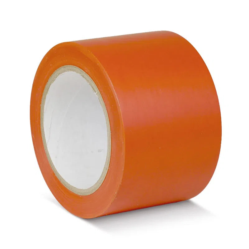 Se Gulvmarkeringstape - Orange / 75 mm x 33meter hos Thamus.dk