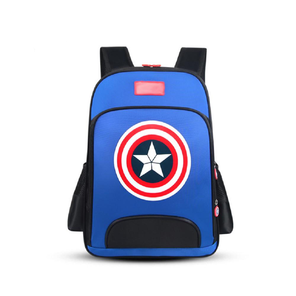 Basisschooltas Captain America Kinderrugzak Jongensrugzak, Blauw / S