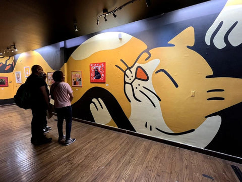 Catdog madness, mural de Evanfelino y Mariano Orell, Foro Indie Rocks!