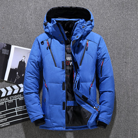 Winter Thick Men's Jacket with Detachable Hoodie