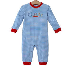 HORSE AND STABLE BOY ROMPER - Buckles and Bows