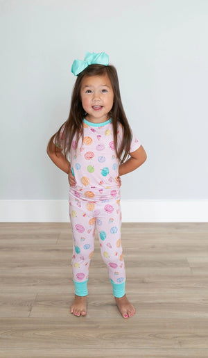 PINK PUMPKIN PJ SET - Buckles and Bows